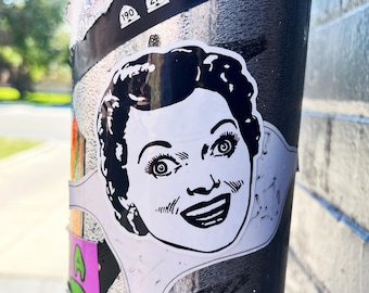 Unknown Face Sticker | Street Art Slap Stickers