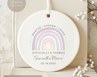Adoption Ornament Personalized | Gotcha Day Gift | Forever Family Keepsake | Adoption Day Ornament | Christmas 2026