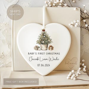 Baby's First Christmas Ornament - Personalized First Christmas Keepsake - Baby's First Christmas 2026