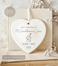 Personalized Our First Christmas At Ornament - Cute Custom Address Christmas Ornament With Names - Our New House Ornament 2024