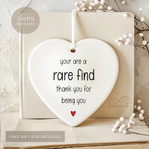 You Are A Rare Find - Friendship Appreciation Ornament - Gift for Best Friend - Christmas Ornament Friendship Keepsake