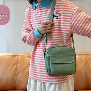Mini bolso holgado de lona / bolso de mano para viajes / bolso portátil para viajeros