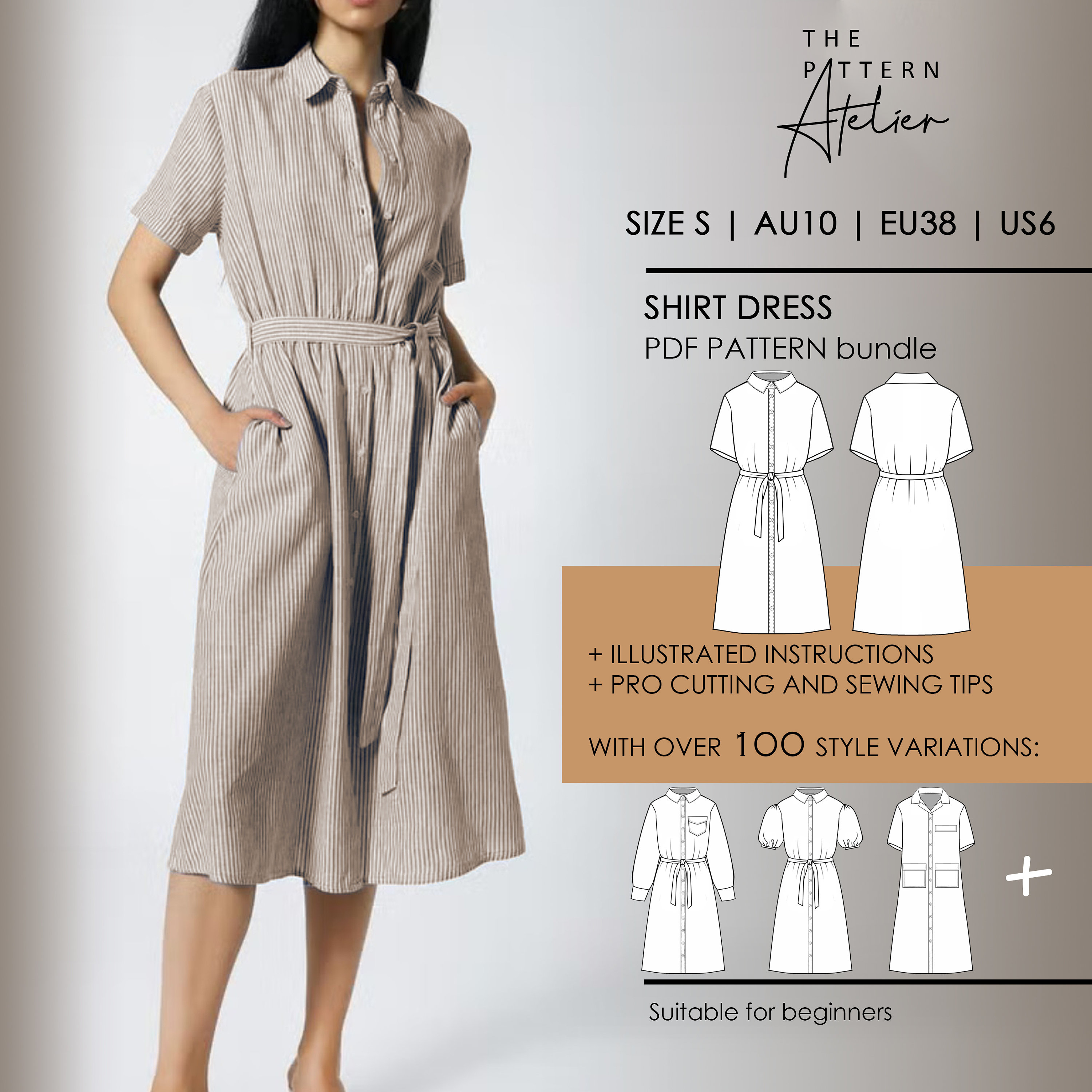 midi shirt dress pattern SHIRT DRESS SEWING PATTERNS TO SEW FOR SPRING  The Fold Line