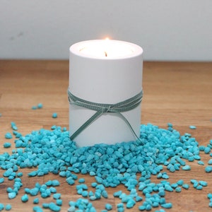 Minimalist candle holder made of cast ceramic, minimalist tea light holder for Christmas, Easter or as an elegant decoration