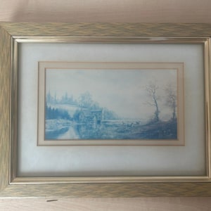Framed Colin Vokes Print – Cogenhoe Mill