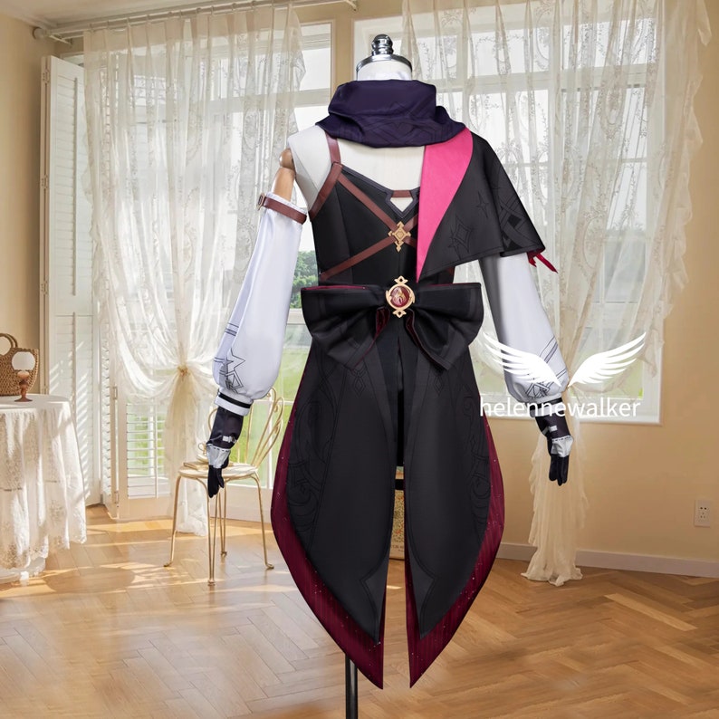 Genshin Impact Lyney Cosplay Costume Outfits Halloween Carnival Suit