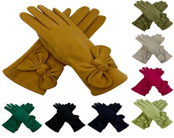 Gants pour femmes, gants multicolores pour écran tactile, gants d'hiver chauds et doux doublés de polaire, gants thermiques de luxe, taille unique