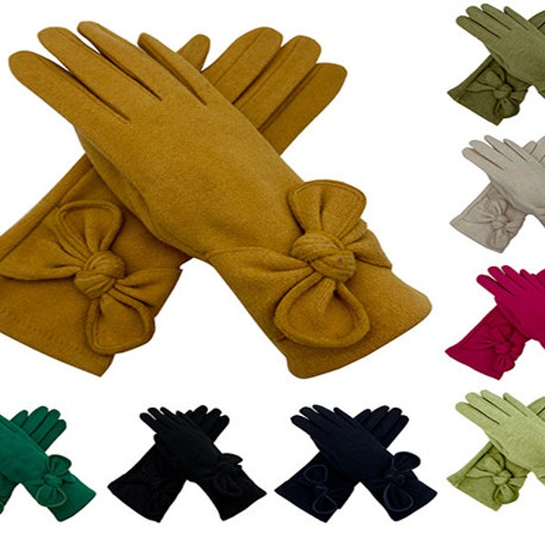 Gants pour femmes, gants multicolores pour écran tactile, gants d'hiver chauds et doux doublés de polaire, gants thermiques de luxe, taille unique