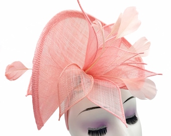 New Pink, Hellrosa Fascinator Hatinator Band & Clip, Hochzeiten, Pferderennen, Ascot, Kentucky Derby, Bordeaux-Cup, Haarband