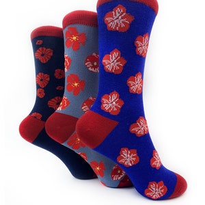 Women's Bamboo Socks Poppy Flower Remembrance Day Gift Ladies High Quality