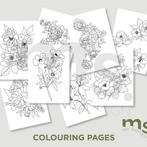 Adult Coloring Page | Instant Download I Printable Coloring Sheets I Coloring Pages I Nature Coloring Pages