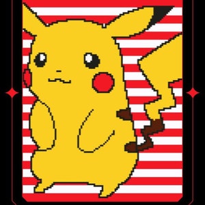 Pikachu C2C Crochet Pattern