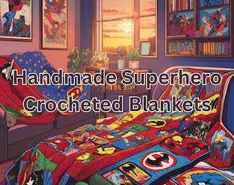 Handmade Superhero Blankets for All Ages, Handmade