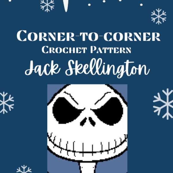 Jack Skellington Crochet Afghan Pattern Etsy