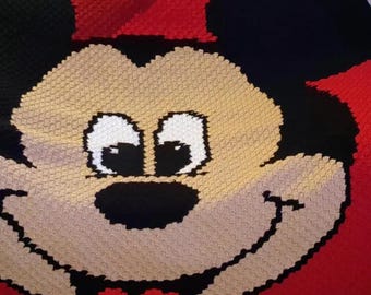Mouse Inspired Graphgan PDF, Throw Design Project, Row by Row Pixel Art Pattern