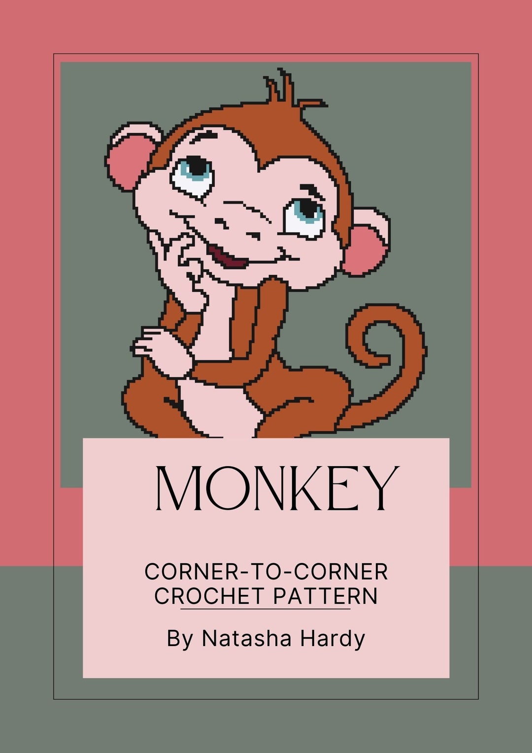 Monkey C2C Crochet Pattern - Etsy