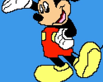 Mickey Mouse Crochet Blanket Pattern, DIY Afghan