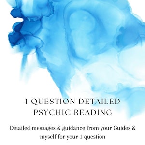 1 question detailed psychic reading