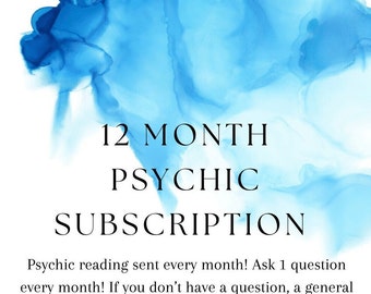 12 month psychic reading subscription