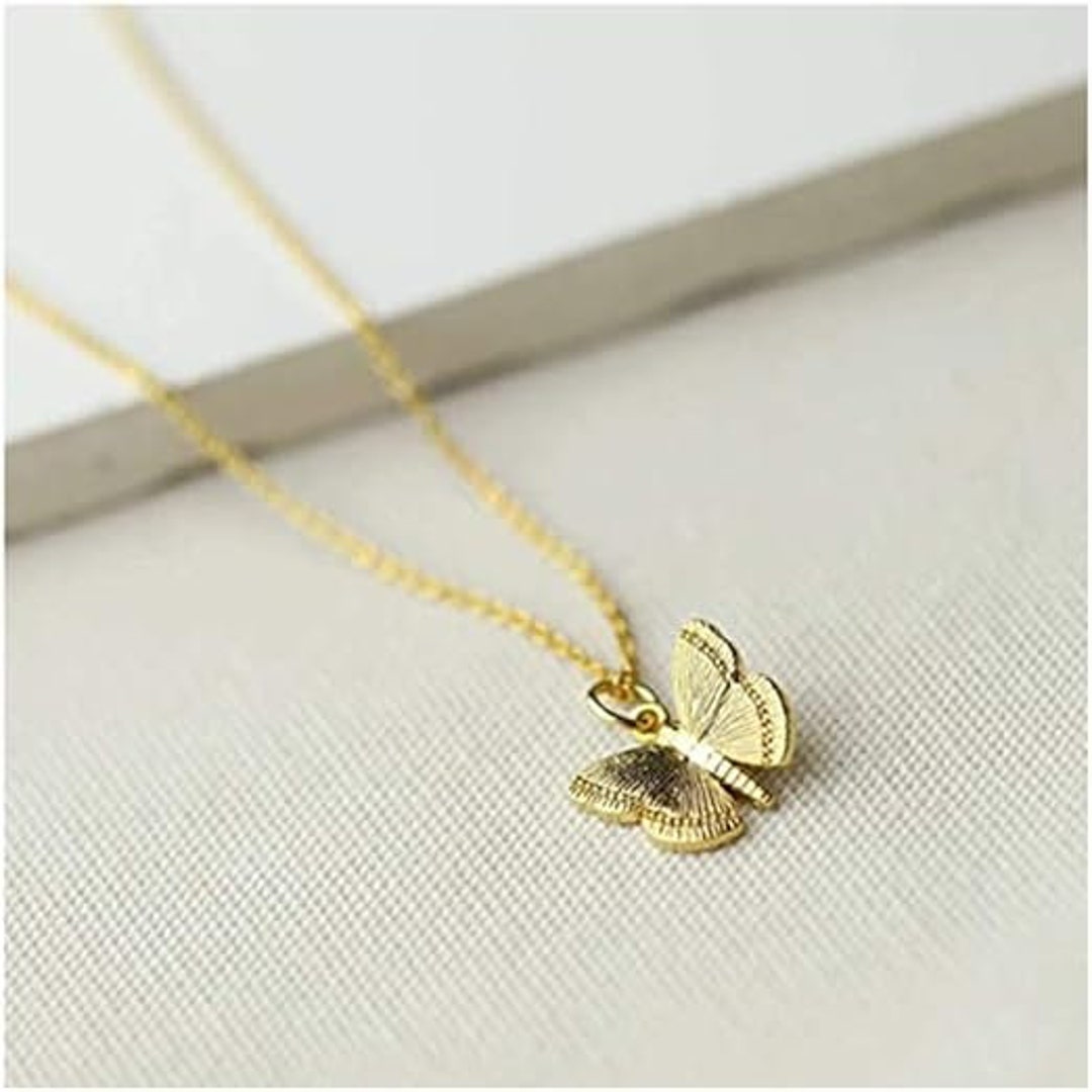 LANG XUAN Friendship Compass Necklace – Butterfly/Dragonfly Pendant With Inspirational Card, Gift For Women - View #5