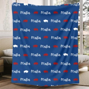 Buffalo Football Blanket, Buffalo Name Blanket, Buffalo Football Fan, Buffalo Mafia Blanket, Mafia Blanket, Football Fan Gear, Buffalo Throw