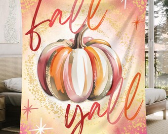 Levendige herfstpompoendeken, herfstpompoendeken, warm en zacht plaid, perfect voor de herfst, seizoenscadeaus, rustieke boerderijsfeer, herfst