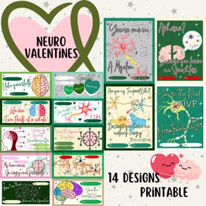 Neuro Valentines, Neuro Nurse Valentines, Krankenschwester Valentine Cards, Registered Nurse Valentines Card