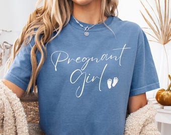 Camiseta de embarazada, camiseta de embarazada, camiseta para nueva mamá, camiseta para madre embarazada, camiseta de maternidad, top de verano para futura mamá, camiseta para niña embarazada, camiseta de moda