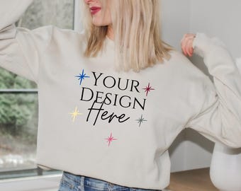 Sweatshirt personnalisé, col rond personnalisé, ras du cou personnalisé, cadeau personnalisé, sweat-shirt créé sur mesure, pull personnalisé, col rond personnalisé