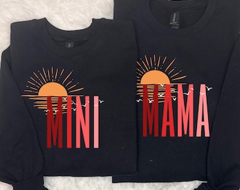 Mama Mini Rundhalsausschnitt, Mama und Mini Sweatshirt, Mama Mini Rundhalsausschnitt, Mini Sweatshirt, Mama Rundhalsausschnitt, Mama Sweatshirt, Sweatshirt für Mama, Mini