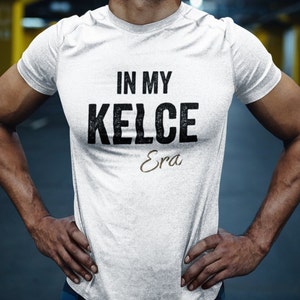 In My Kelce Era, Travis Kelce Boyfriend Tee, Men&#39;s muscle/workout Tee, Chiefs Merch, Black text