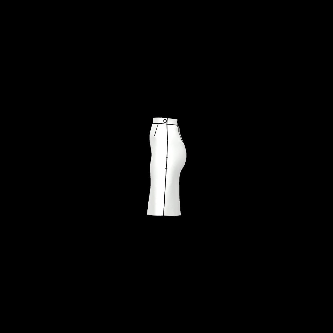 Straight K/length Skirt - Lined - Side Zip Pattern - Size UK Straight K/length Skirt - Lined - Side Zip Pattern - Size UK