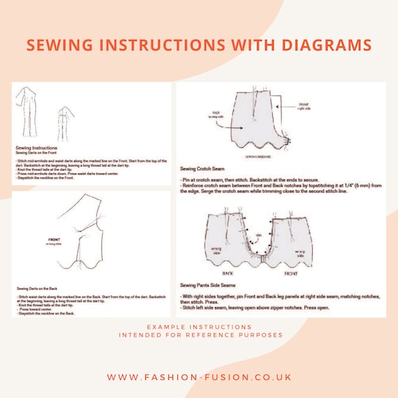 Ankle Length Gored Skirt Sewing Pattern - Women's Sizes UK 8