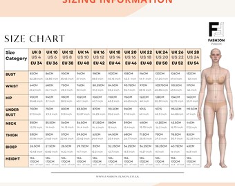Basic Dress Block With Long Sleeve, Sloper, Sizes UK 8-28 EU