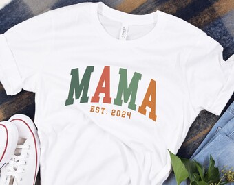 Mama 2024 TShirt, New Mum Tshirt, First time mom, Gift for mum, Mother Gift, New mum gift, Mothers day gift, Mum mama shirt, 2024 mama, Cool