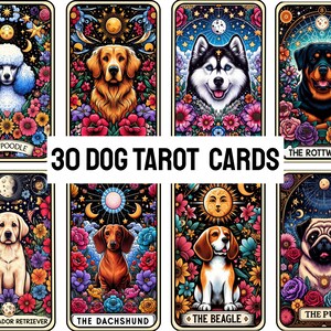 Pegatinas para perros con cartas del tarot, pegatinas divertidas para perros, amante de los perros, cartas del tarot, tarot, magia, espiritual, regalo del tarot, lectura del tarot, lectura de cartas del tarot
