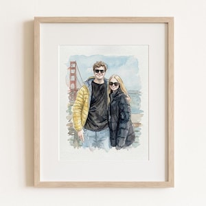 Dessin au trait personnalisé, cadeau de Noël, cadeau pour le meilleur ami, cadeau pour petit ami, cadeau pour petite amie, cadeau pour femme mari, cadeau d'anniversaire