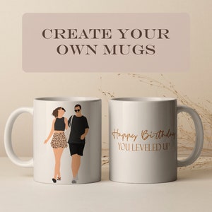 Crea la tua tazza, tazza dal design personalizzato, regalo di compleanno, tazza personalizzata, regalo di compleanno personalizzato, tazza personalizzata per il compleanno, regalo per la sorella