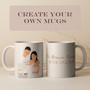 Cadeau pour la famille, Créez votre propre mug, Mug design personnalisé, Cadeau pour des amis, Mug personnalisé, Cadeau personnalisé pour papa, maman, cousin
