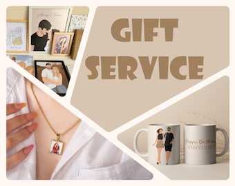 Gift service, custom gift, personalized gifts, custom mugs, custom print, frame, handmade gift, gift box, gift for occasion, christmas gifts