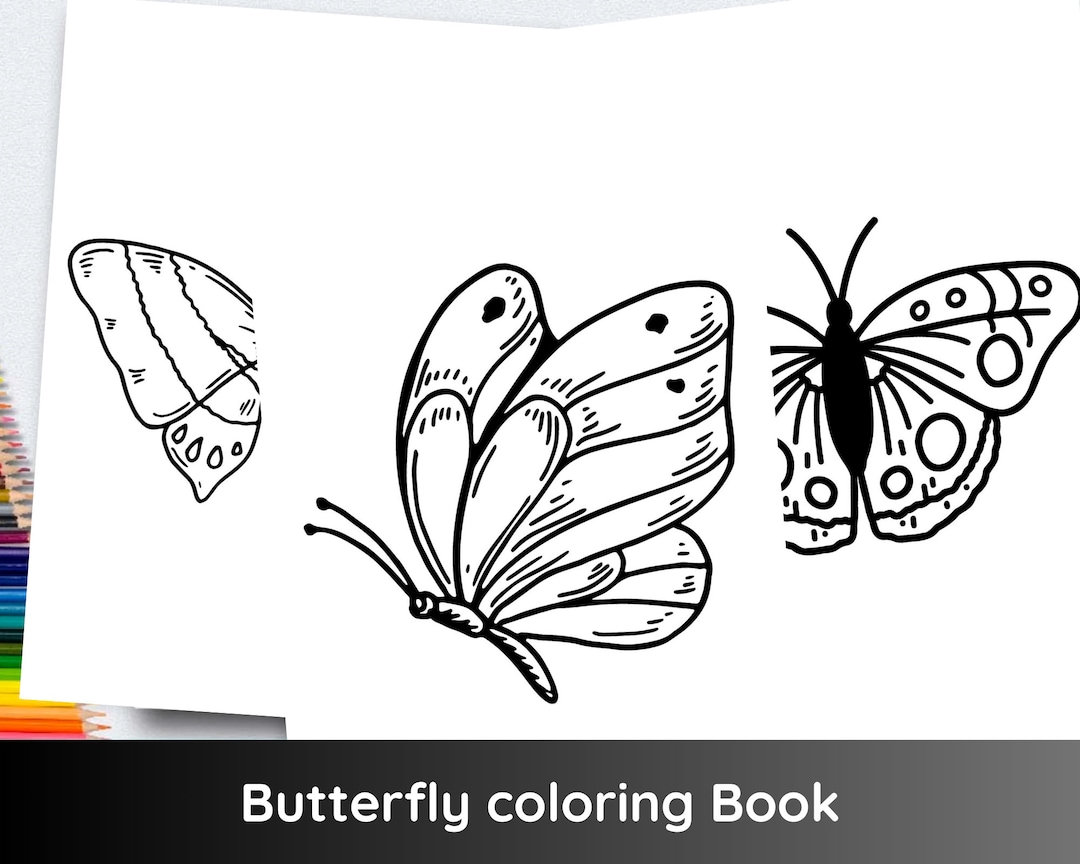 Printable Butterfly Colouring Book for Kids, Kids Colouring Activities ...