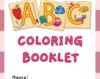 Kinder ABC Malbuch - 53 PDF-Seiten voller Spaß!
