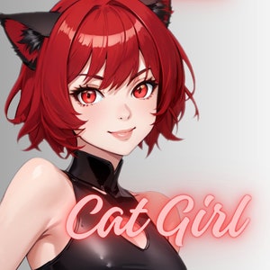PNGTUBER - Cat Girl | PNGTuber | Twitch | Veadotube  | Ready to use
