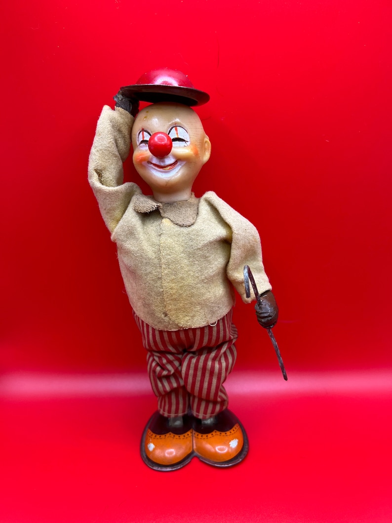 Vintage 1950s Koko the Sandwich Man Mechanical Toy. Etsy Australia