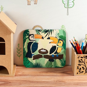 Gifts for Kids Animal Puzzle Toy Wooden Jigsaw Puzzle Montessori Motor Skills Toy Puzzle for Kids Perfect Baby Boy and Girl Gift Fidget Toy