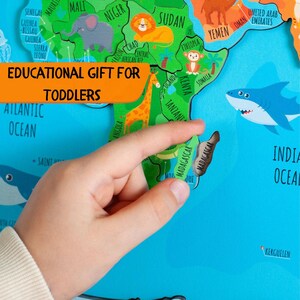 Montessori Puzzle Weltkarte Puzzle für Kinder Montessori Geographie Puzzles 4 Jahre altes Geschenk Montessori Geographie Puzzles Spielzeug