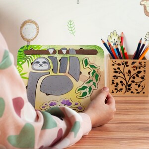 Wooden Jigsaw Puzzle Montessori Animal Puzzle Toy for Kids Occupational Therapy Motor Skills Toy 4 year Old Gift Kid Toy Animal Match Puzzle
