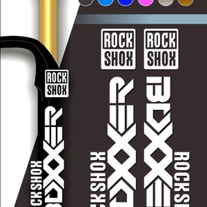 Maßgeschneiderte RockShox Fahrrad Gabel Aufkleber, Aufkleber auf der Gabel