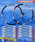 Bicycle rim stickers Haibike, set of stickers, stickers on the rim