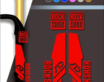 Custom made RockShox SID bicycle fork stickers, stickers on the fork